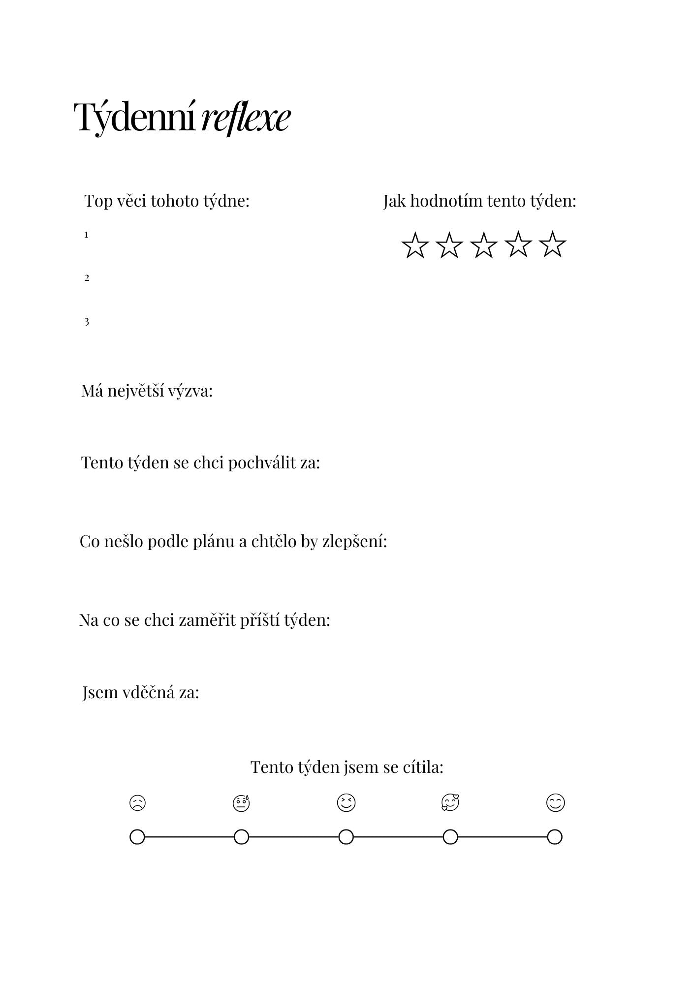 Wellbeing diary