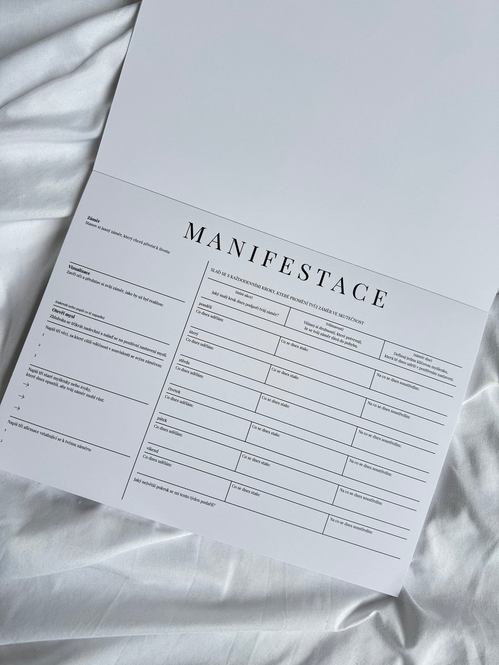 Deník vědomé manifestace