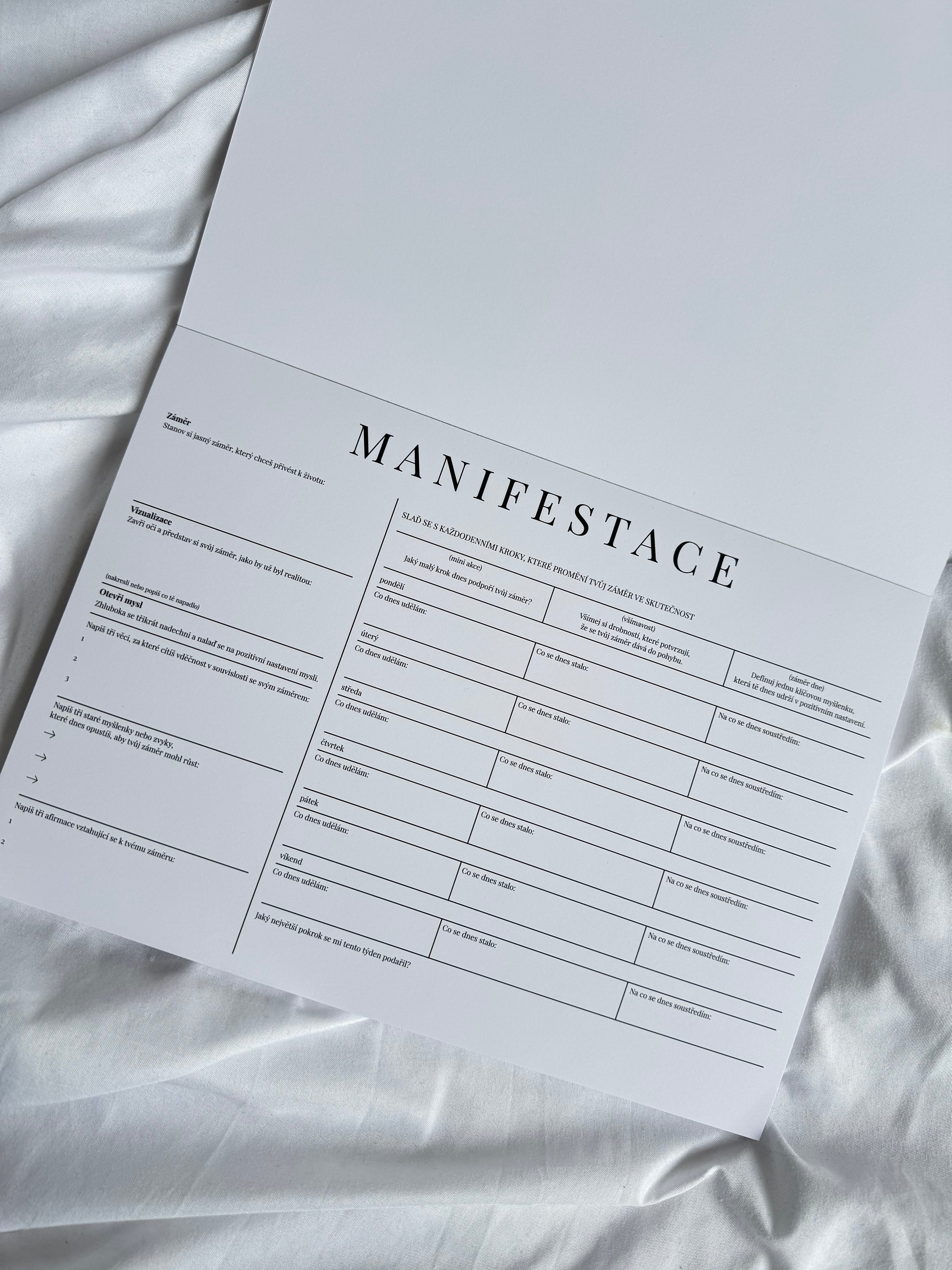 Deník vědomé manifestace